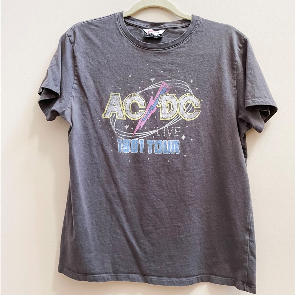 pastel vintage looking AC/DC T-shirt